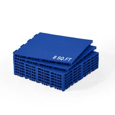 VEVOR 8pc Puzzle Exercise Mat  Interlocking Tiles 8 sq.ft GYM Home PP Flooring