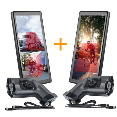 10.36'' Electronic Rear View Mirror Monitor Camera BSD Alarm DVR Video Recorder