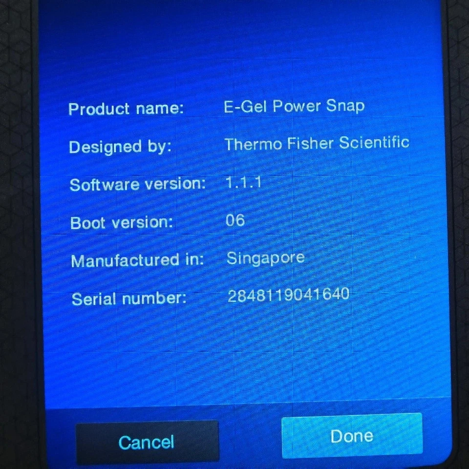 Thermo Fisher Invitrogen E-Gel Power Snap Electrophoresis w/ Snap Camera G8200 - Image 3 of 4