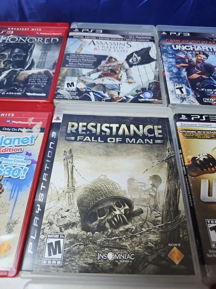 PS3 10 游戏完整带手册-Dishonored-Uncharted 2-使命召唤-蝙蝠侠  — 第 3/4 张图片