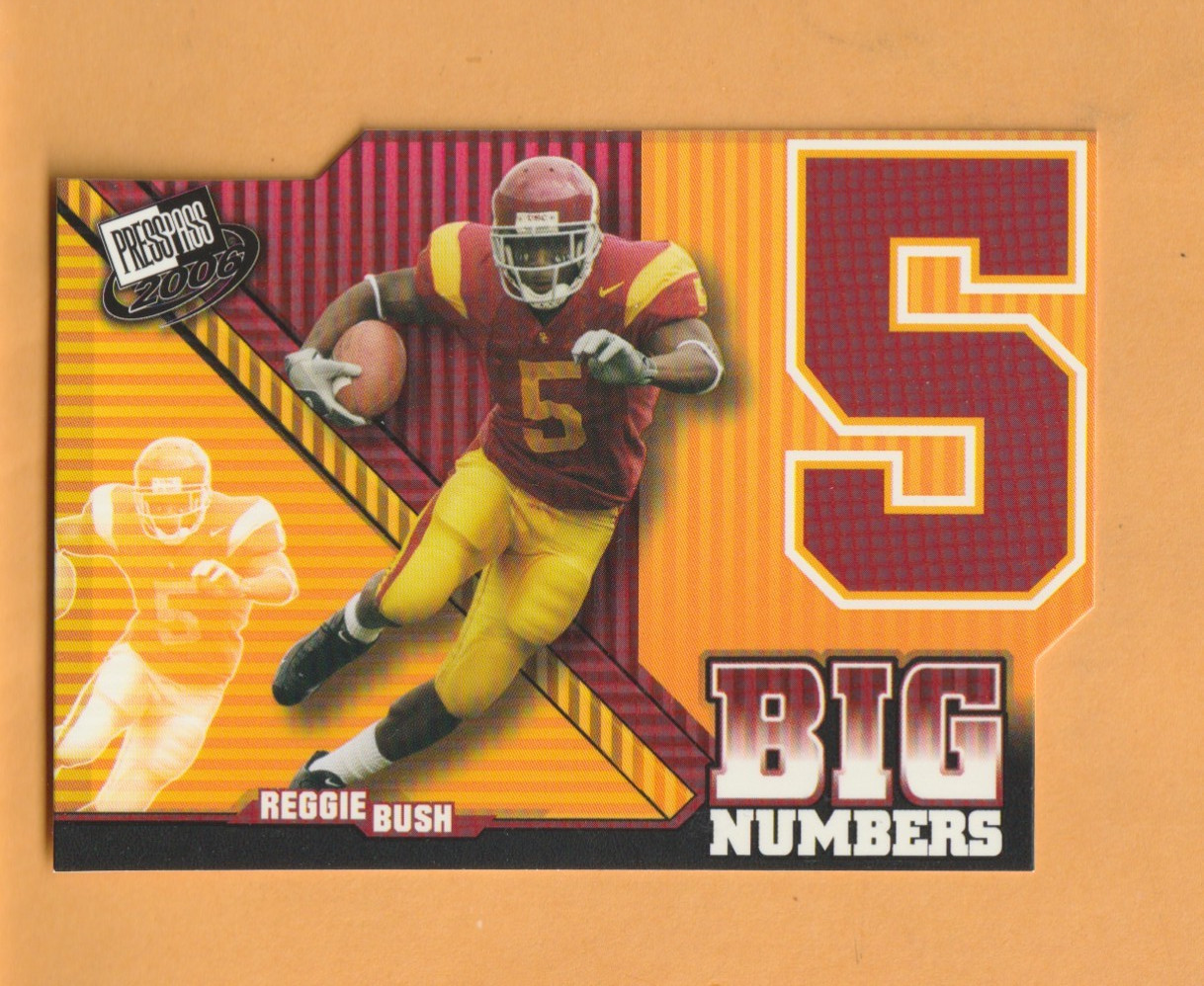 Reggie Bush USC Trojans 2006 Press Pass Big Numbers #BN26