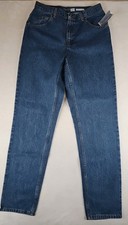 Liz Claiborne Womens Jeans Classic Fit Tapered Leg Med Wash Pants Size 10L NWT