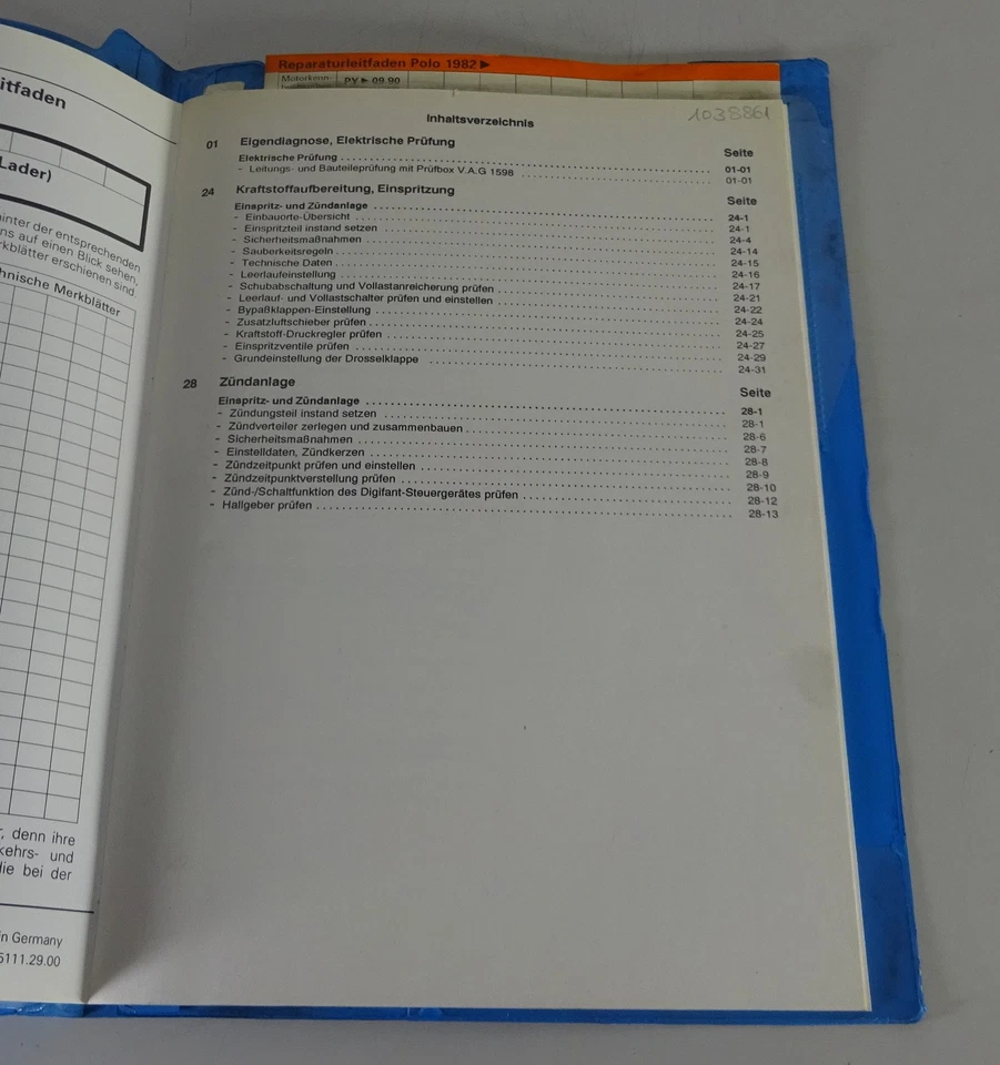 Manual de Taller VW Polo G40 Digifant Inyección- & Sistema Encendido G-Lader Bis - Imagen 2 de 3