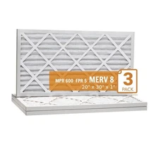 20x30x1x3 XP4 20"x30x1" Xtreme Plus Air Guard Pleat Furnace Filter MERV 8 3