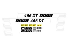 KIT ADESIVI TRATTORE FIAT 466 DT COMPLETO DI SIMBOLI E AVVERTENZE