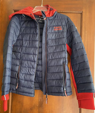 Tommy Hilfiger Jacket Womens Small Packable Lightweight Hooded Puffer Coat