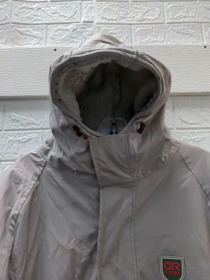 Nuevo Delta Robe Beaufort D-Robe Abrigo Gris Ópalo Talla S Foto 4 de 4