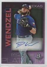 2020 Bowman Platinum Wal-Mart Top Prospects Purple /199 Davis Wendzel Auto 11th