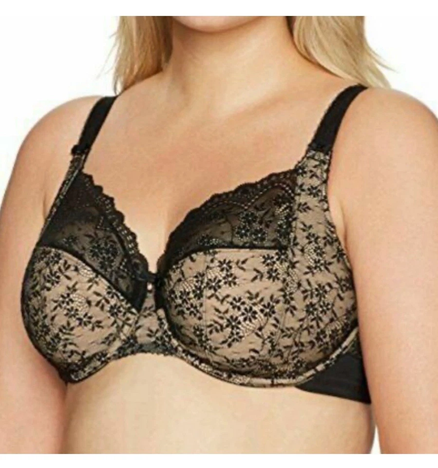 Elomi Tia Underwired Bandless Bra Style EL4280 UK Size 42 E Black New w/tag - Image 3 of 4