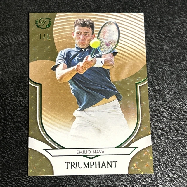 2025 Topps Triumphant Tennis Emilio Nava 1/1 Superfractor