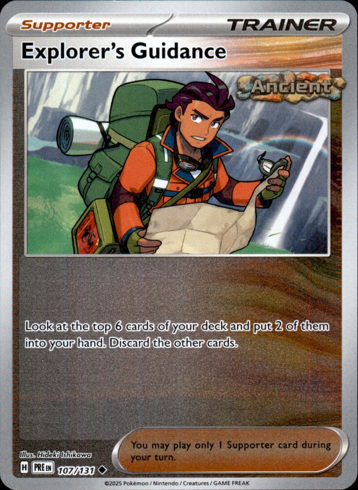 Explorer's Guidance 107/131 Reverse Holo - Pokemon SV: Prismatic Evolutions - NM