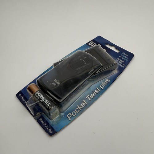 Braun Pocket Twist Plus 370 Travel Battery Shaver Razor New Sealed Portable - Picture 2 of 3