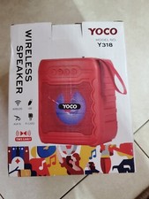 Yoco Wireless Speaker Model Y318, Color Red