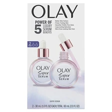 (2 pack) Olay Super Serum 5-in-1 Anti-Aging Face Serum