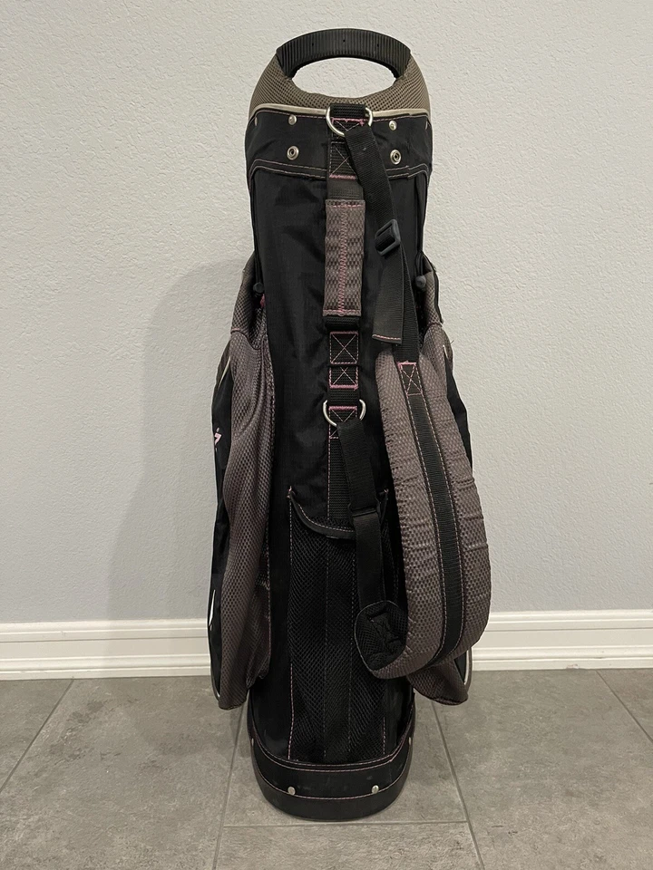 Sun Mountain S-One Women’s Golf Bag 14 Dividers Black/Gray/Pink - Image 4 of 4