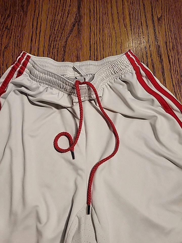 Pantalones Cortos de Fútbol Adidas Niños Talla Pequeña Juvenil Blanco Foto 4 de 4