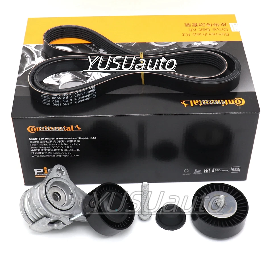 11288624196 Kit de polea tensora de correa OEM CON para BMW Z4 X5 X3 530xi 525i 330xi Foto 4 de 4