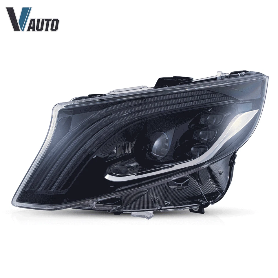 For Mercedes Benz Metris/Vito 2016-2023 LED Headlights Sequential Blue DRL A Set - Image 2 of 4
