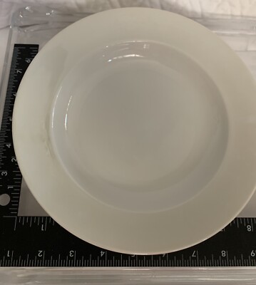 Pottery Barn Luster Salad/soup Bowl Plate White White Porcelain Japan 8.5 
