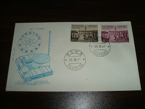 Italy - 25th March 1967 - The 10th Anniversary of the Treaty of Rome - FDC