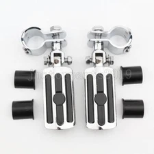 1'' ~ 1-1/4'' Highway Foot Peg Mount Clamps for Harley Street Glide FLHX Touring