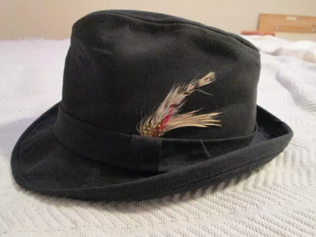 Vintage Men's Hat - Black