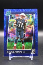 Ronnie Perkins, New England Patriots, 2021 Donruss Optic, Blue Scope, RC #283