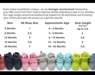 Zutano Cozie Fleece Baby Infant Stay-On Booties, Socks Boy-Girl