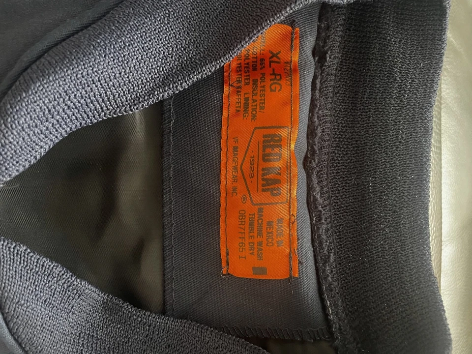 Red Kap Quilted Work Utility Blue Vest Men Size Xl REG excellent Used Collection - Image 3 of 4