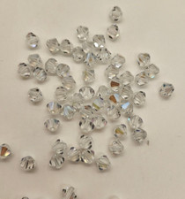 12pc Swarovski Crystal Vitrail Light 6mm Bicone 5301 Beads; Vintage