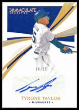 2021 Immaculate Collection Immaculate Signatures Gold #98 Tyrone Taylor/25