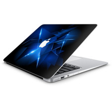 Skin Decal Wrap for Macbook Air 13 Inch 13" - Triangle Razor Blue Shapes