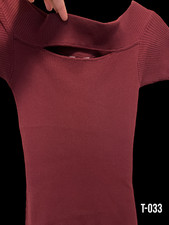 Guess Burgundy Maxi Dress - Size Large