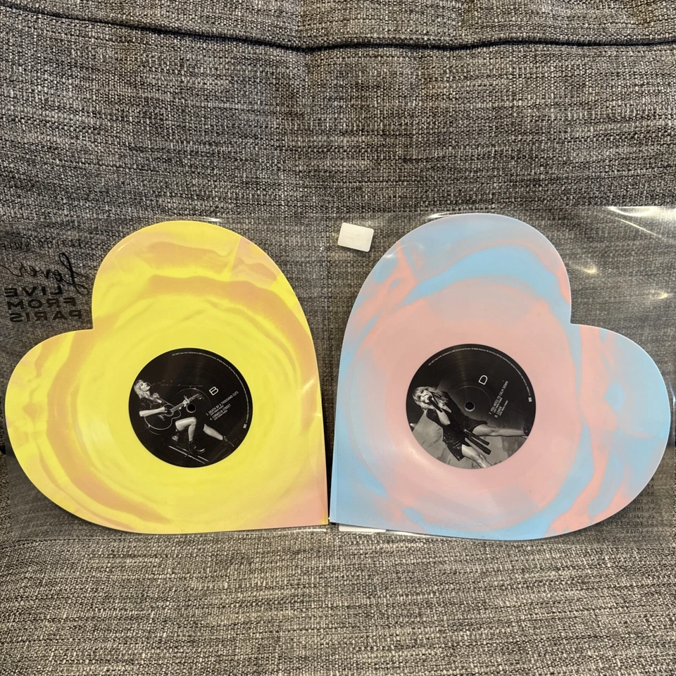 Taylor Swift Lover (Live From Paris) Heart Shaped Vinyl 💕 ✨ In Hand!! ✅ - Image 4 of 4