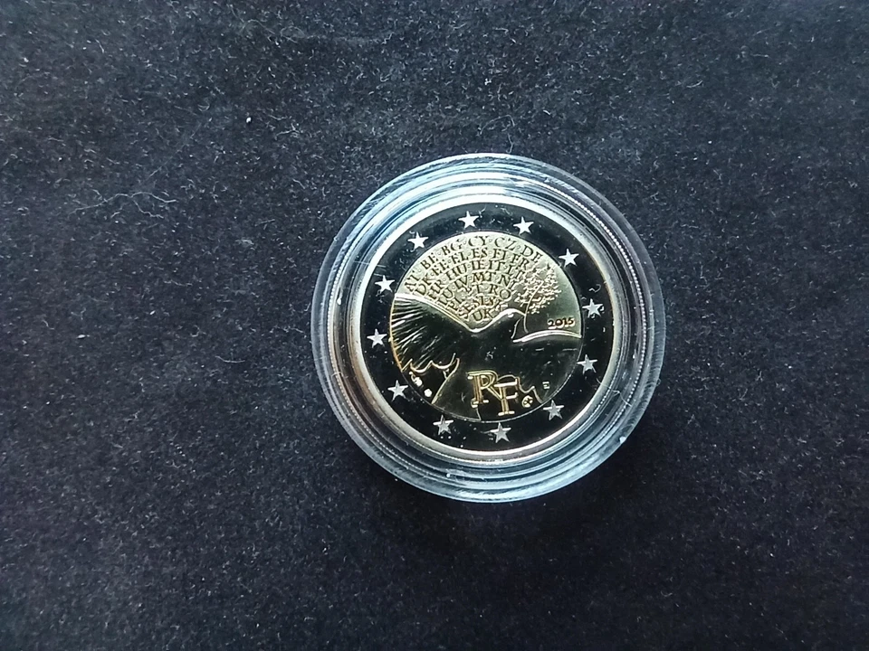 2 Euro Commémorative France 2015 La Paix BE sous Capsule - Photo 1/1