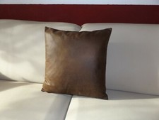 Kissenhülle Reißverschluss Kissenbezug Leder-Imitat Tobago /Eigene Verarbeitung