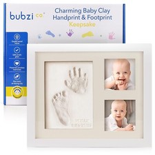 Bubzi Co Baby Footprint Kit, Baby Foot and Hand Print Kit, Keepsake Frame, Bx 20