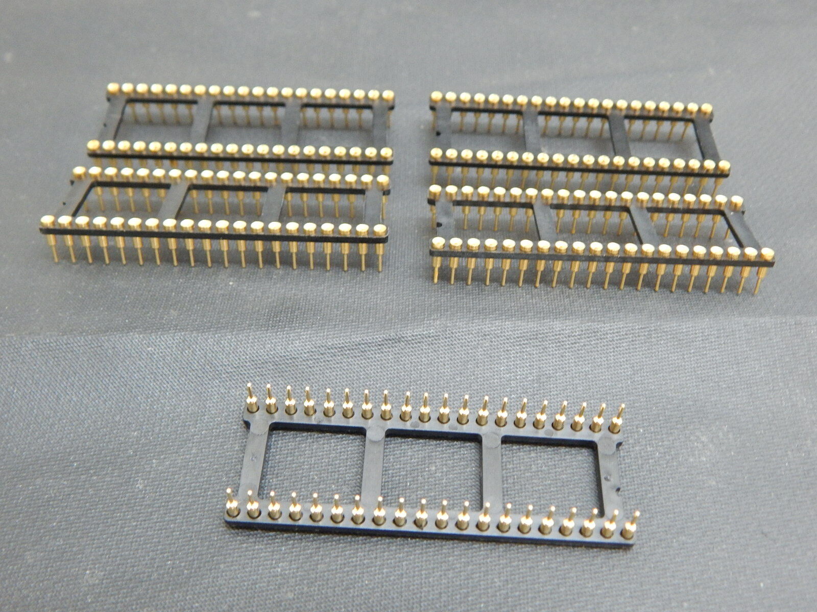 Robinson Nugent ICT-406-S-GG30 MACHINED PIN GOLD 40 PIN DIP SOCKET - LOT OF 5