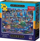 Dowdle Folk Art Jigsaw Puzzle;  Los Angeles;  500 pieces