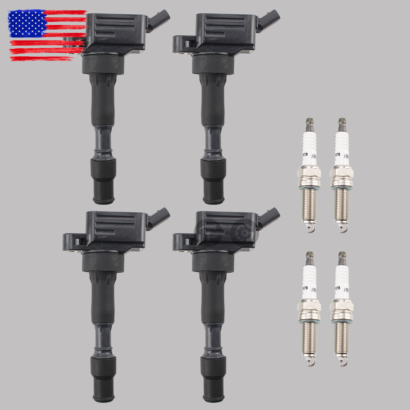 4pcs Ignition Coils + 4pcs Spark Plugs for 20162020 Hyundai Elantra 2