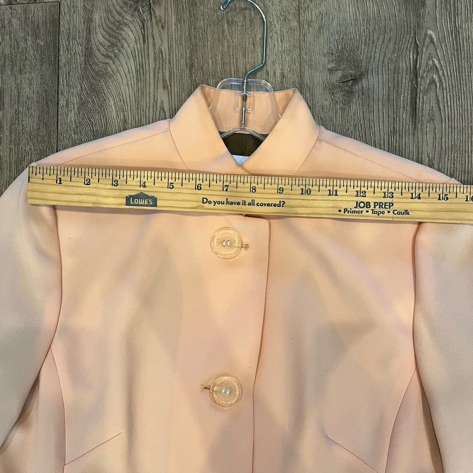 Blazer Walter feminino jaqueta pêssego sem tamanho serve como pequeno pequeno pequeno primavera de Páscoa - Imagem 4 de 4
