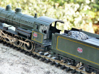 Locomotive Vapeur SNCF Jouef HO 1/87 – 140 C 231 Avec Tender (dépôt Mantes)