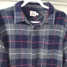FLINT AND TINDER Mens Flannel Shirt Size XL Button Long Sleeve