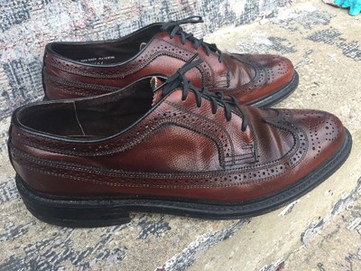 Vintage Crown Executive Collection Oxfords Wing Tip Reddish 
