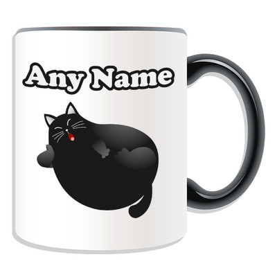 Personalisierte Geschenk schwarze Katze Tasse Spardose Tasse Tier Insekt Design Motiv Glück