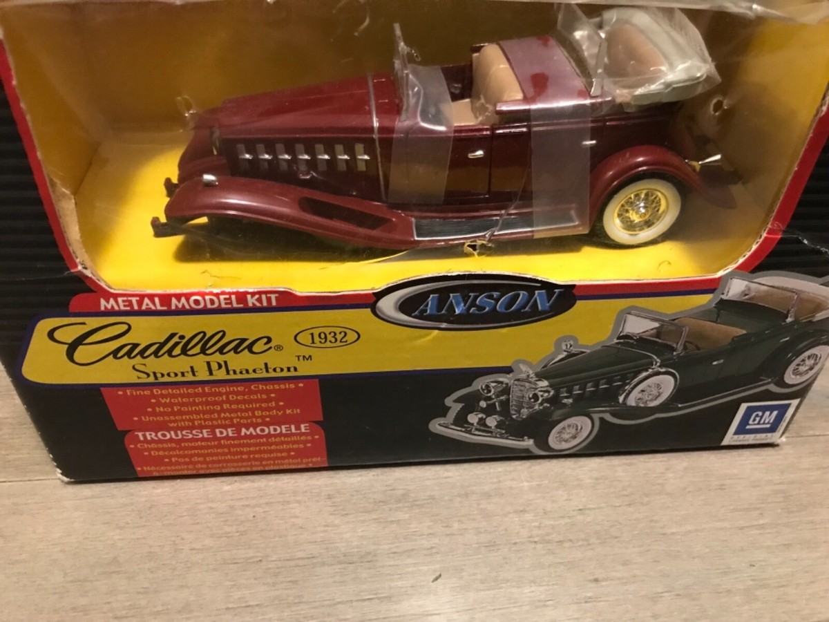 ANSON 1932 CADILLAC SPORT PHAETON Metal Model Kit - Open Box ANSON 1932 CADILLAC SPORT PHAETON Metal Model Kit - Open Box