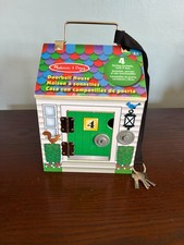 Melissa  Doug Wooden Doorbell House. All keys and doorbells work. Age 3 