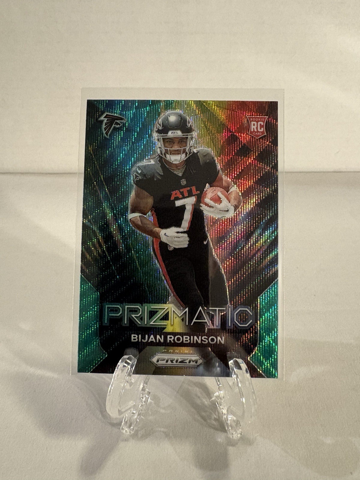 2023 Panini Prizm - Prizmatic Bijan Robinson #19 Green Wave Prizm (RC) (Z)