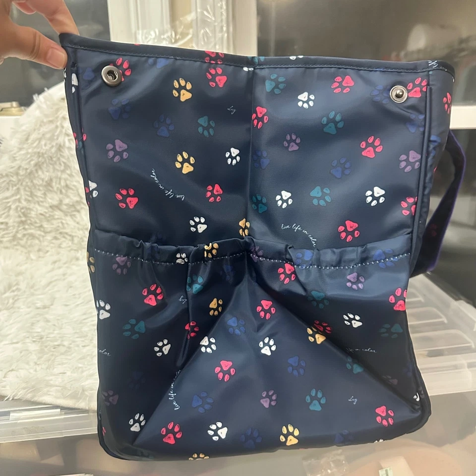 Bolso de Mano LUG Rover Extra Grande Estampado Pata Azul con Funda para Equipaje NUEVO Foto 3 de 4