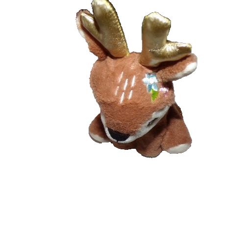 Animal Adventure 2019 9" Golden Horns floral bordado reno peluche BR - Imagen 2 de 9